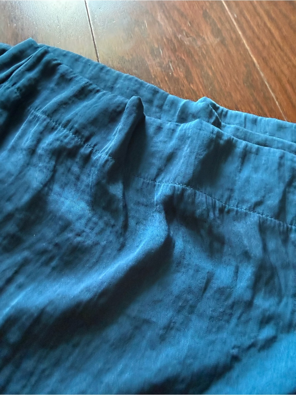 Auden Women’s Teal Blue silky Pajama Pants - Picture 2 of 5